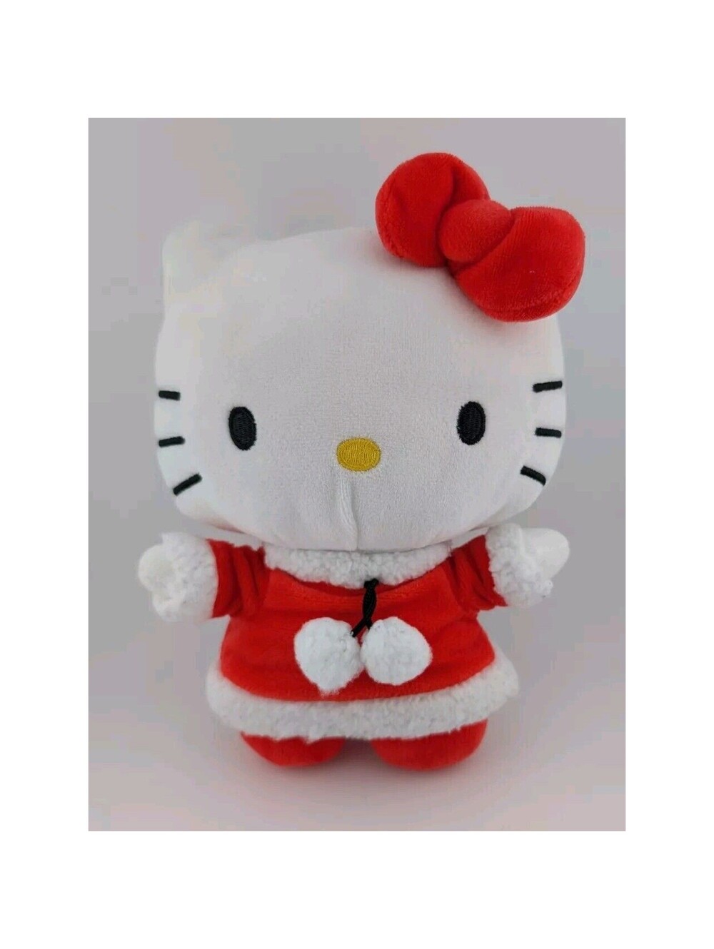 Hello Kitty Christmas Plush Stuffed Animal 9" 2022 Red Dress Sanrio
